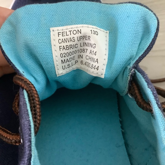 Polo Ralph Lauren Mens Felton canvas sneaker shoes navy blue lace up size 13 - Picture 7 of 7